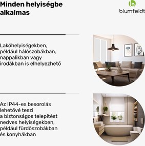 Blumfeldt RadiantSmart IR Heater, Infravörös hősugárzó, Erősítő egység, IP44