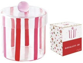 Karácsonyi Üveg cukorkatároló 9x9,5 cm díszdobozban Christmas Twist