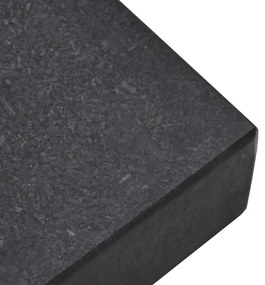 Gurulós Napernyő Talapzat Ø38/48mm Oszlopokhoz Fekete Gránit 25 kg Négyszögletes