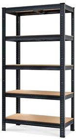 HEAVY nagy teherbírású polc, max 875kg, 90x40x180cm, fekete Jurhan