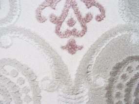Píza elegáns akril szőnyeg mályva krém 200 x 300 cm