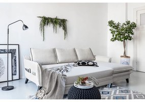 Charming Charlie világoskék kinyitható sarokkanapé, jobb oldali - Miuform