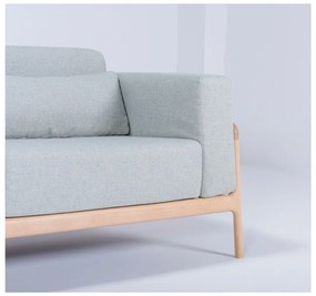 Fawn kékesszürke kanapé tölgyfából, 180 cm - Gazzda