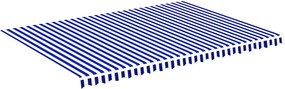 vidaXL kék és fehér csere napellenző ponyva 5 x 3,5 m