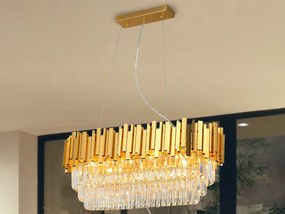 PLAZA LED DESIGN KRISTÁLYCSILLÁR FÜGGŐLÁMPA 10x40W