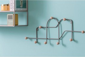 Szürke fém fali fogas 71 cm Maze – PT LIVING