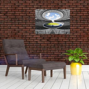 Kép - futballstadion (üvegen) (70x50 cm)