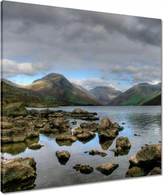 Vászonkép 60x60 Nagy kövek a folyóban