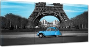 Vászonkép 60x30 Kék Párizs