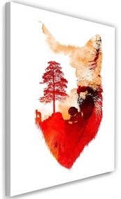 Gario Vászonkép Erdő egy róka fejében - Robert Farkas Méret: 40 x 60 cm