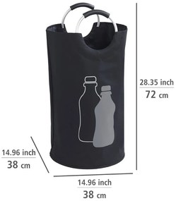 Fekete szemetes üvegpalackokhoz - Wenko