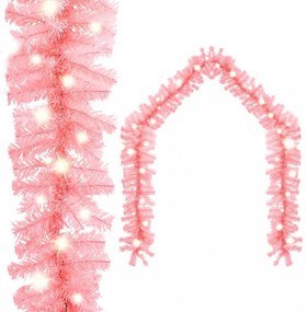 vidaXL rózsaszín LED-es karácsonyi füzér 10 m