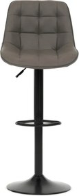 Bárszék szürke színben, szövet kárpittal AUB-V3066 GREY3