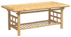 Bambusz dohányzóasztal 110x55x45 cm