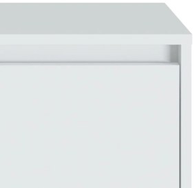 vidaXL 2 db fehér szerelt fa éjjeliszekrény 45x34x44,5 cm