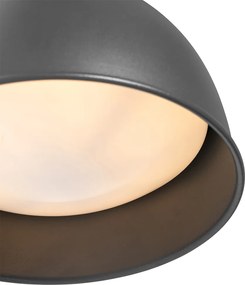 Ipari kültéri fali lámpa sötétszürke kerek IP44 - Natas