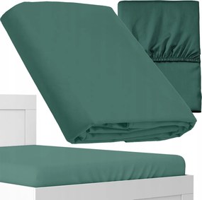 Gumis Lepedő Mikroszatén Mikroszálas Szatén Zöld 200x220