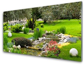 Akrilkép Fa Nature Garden Flowers 120x60 cm 2 fogas