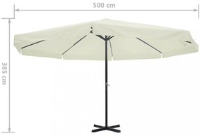 fehér alumínium napernyő 500 cm