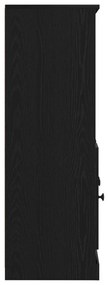Fekete tölgy magasszekrény 132x35,5x103,5 cm Ellenálló anyagból
