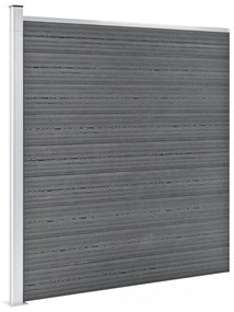 vidaXL szürke WPC kerítéspanel 526 x 186 cm