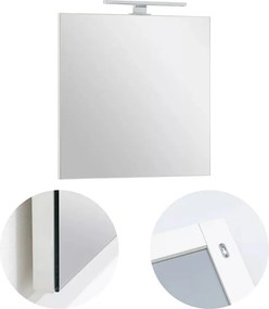 Viva AURA FIONA fürdőszoba tükör - LED 4,5 w-os 30cm-es világítással - ÁLLÓ - 60 x 80 cm