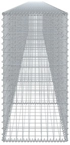 horganyzott vas gabion kosár fedéllel 1000 x 50 x 100 cm