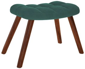 sötétzöld bársony hintaszék ülőkével