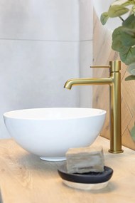 Laveo Pola, magas mosdócsaptelep h-297, arany matt, LAV-BAP_G2NB