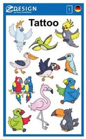 Matrica, tetoválás, 1 ív, 76x120 mm, AVERY ZWECKFORM, Z-Design No.56762, madarak (AY56762)