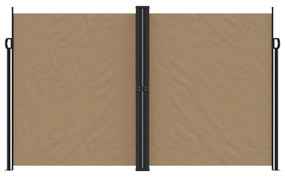 tópszínű behúzható oldalsó napellenző 200 x 1000 cm