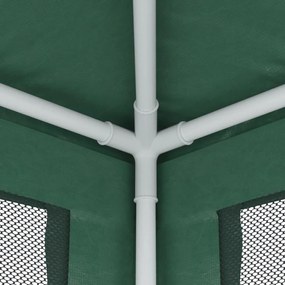 Zöld HDPE rendezvénysátor 4 hálós oldalfallal 2 x 2 m