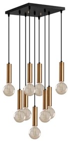 Kábeles csillár TEMPO 9xE27/40W/230V arany