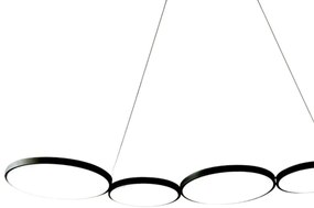 LED Csillár zsinóron OLYMPIA 5xLED/10W/230V fekete