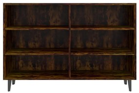 Füstös tölgyszínű szerelt fa tálalószekrény 103,5 x 35 x 70 cm