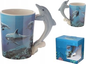 Delfin Bögre kerámia palacktartó Delfin alakú tartó nagy 400 ml