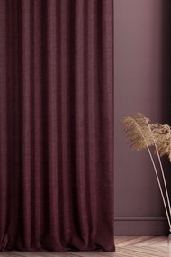 Függöny 140x250 bordó, áttetsző