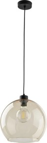 TK LIGHTING 2064 CUBUS Modern Függesztett Lámpa Borostyán, Fekete, Átlátszó E27 IP20