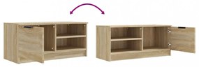 2 db sonoma-tölgy színű szerelt fa TV-szekrény 80x35x36,5 cm