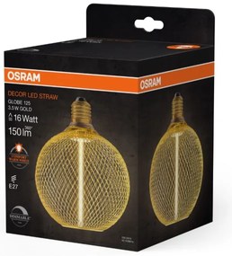LED Dimmelhető izzó DECOR  FILAMENT G125 E27/3,5W/230V 1800K arany - Osram