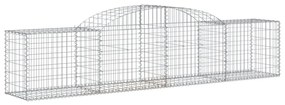 15 db íves horganyzott vas gabion kosár 300x50x60/80 cm