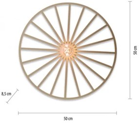 JUST LIGHT. 15636-60 - Mennyezeti lámpa SPIKE 1xE27/40W/230V átm. 50 cm réz