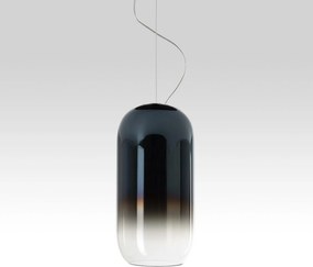 Artemide Gople függesztett design lámpa fekete/kék E27 420-1720mm