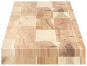 tömör akácfa téglalap alakú asztallap 120 x 20 x 4 cm