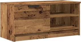 vidaXL TV szekrény Régi fa 80x35x36,5 cm Gépelt fa
