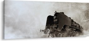 Kép - Vonat a ködben (120x50 cm)