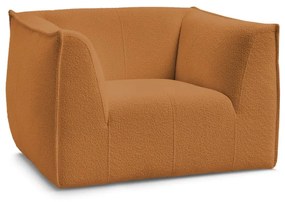 Mustársárga buklé fotel Giorgia – Bobochic Paris