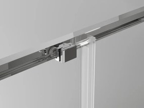 Mexen Exo téglalap alakú tolóajtós zuhanykabin 90 x 90 cm, átlátszó, króm - 8111-090-090-01-00