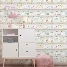 Arthouse Signature 2 Girl’s Life ezüst polcmintás papír tapéta – 696004