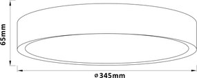 Brilliant - LED mennyezeti lámpa SLIMLINE LED/24W/230V Ø 34,5 cm gumifa